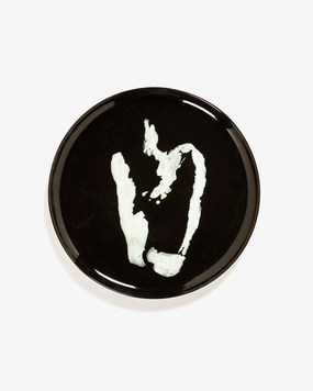 Serving plate black - white pepper Feast Dinnerware tableware outlet