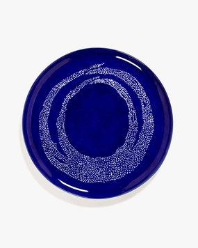 Serving plate dark blue - white dots Feast Dinnerware tableware outlet