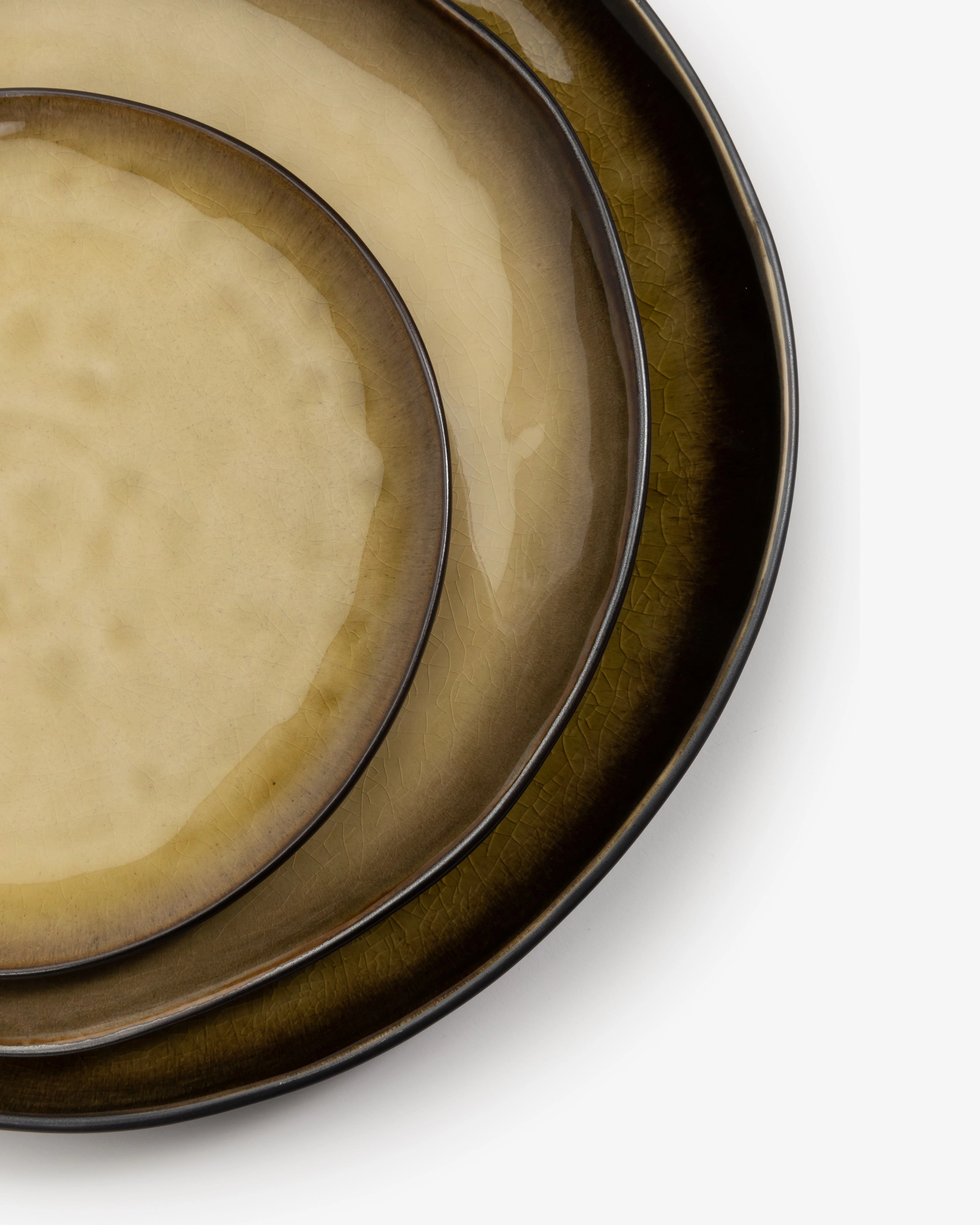 Serving plate green Pure
