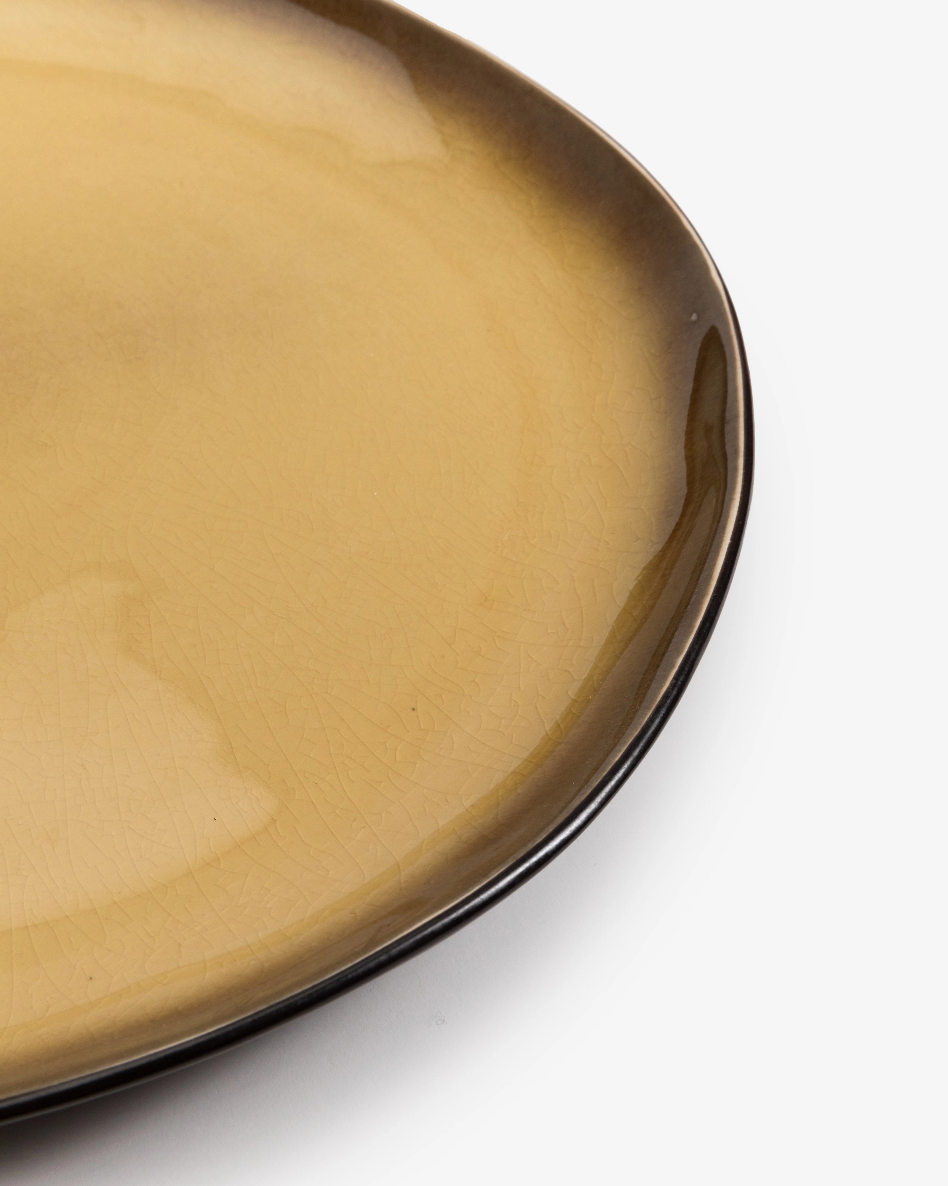 Serving plate green Pure