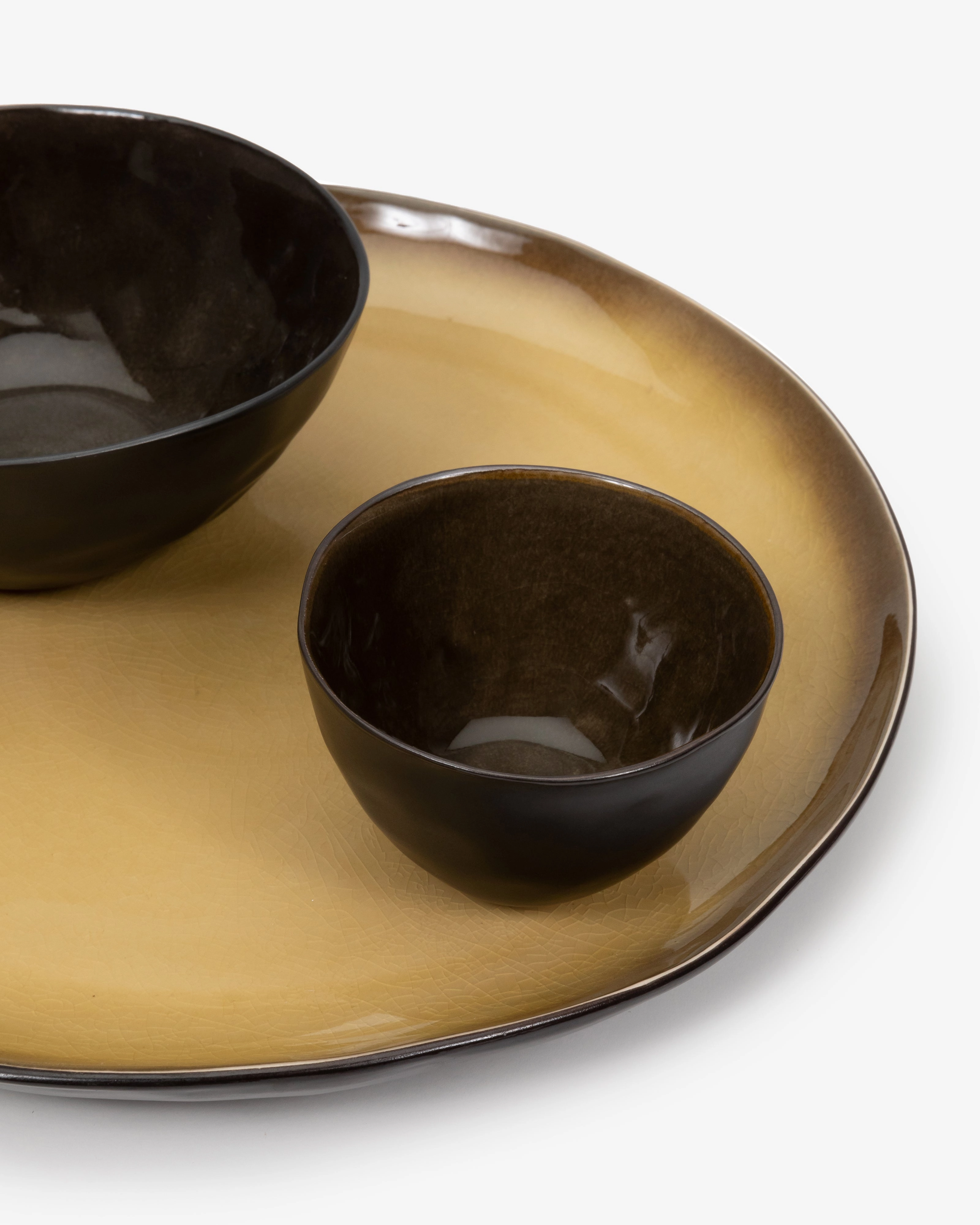 Serving plate green Pure
