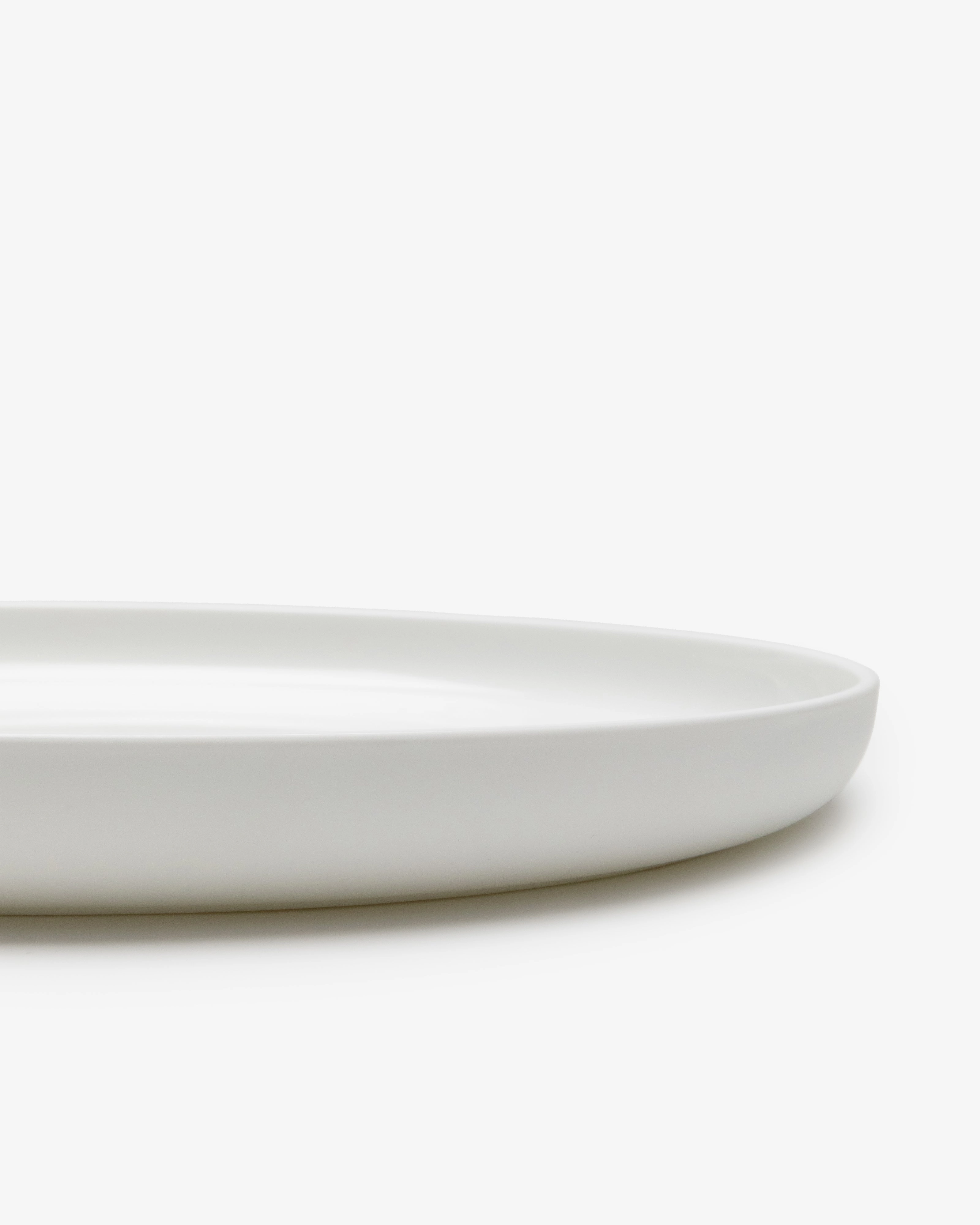 Serving plate high white Base