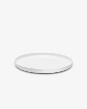 Serving plate high white glazed Base Dinnerware tableware outlet