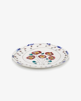 Serving plate L Anemone milk Midnight Flowers Dinnerware tableware outlet