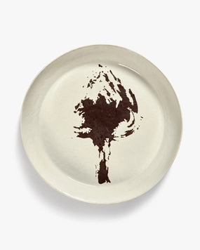 Serving plate L off-white - black artichoke Feast Dinnerware tableware outlet