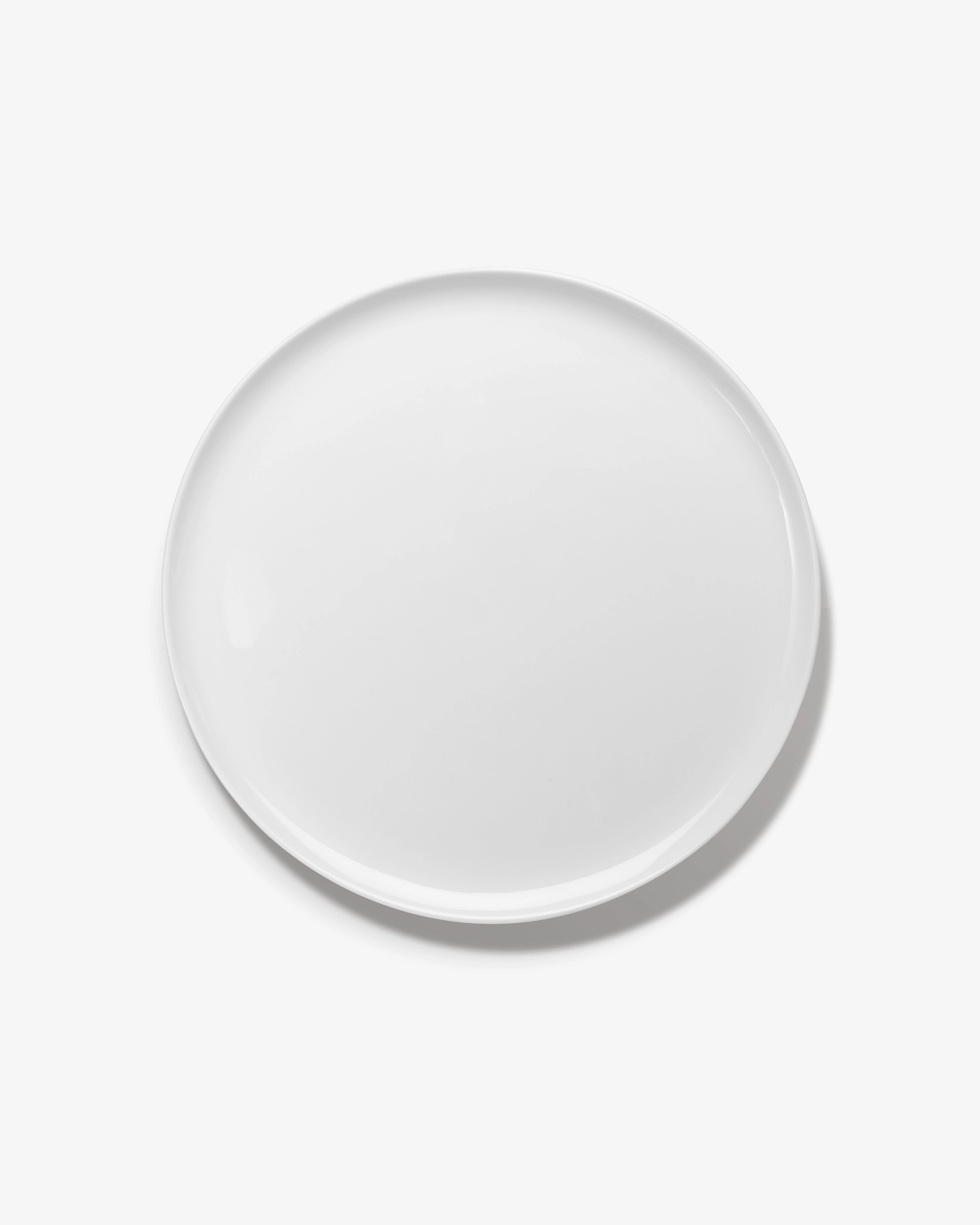 Serving plate low white Base