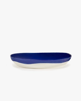 Serving plate M dark blue - white Feast Dinnerware tableware outlet