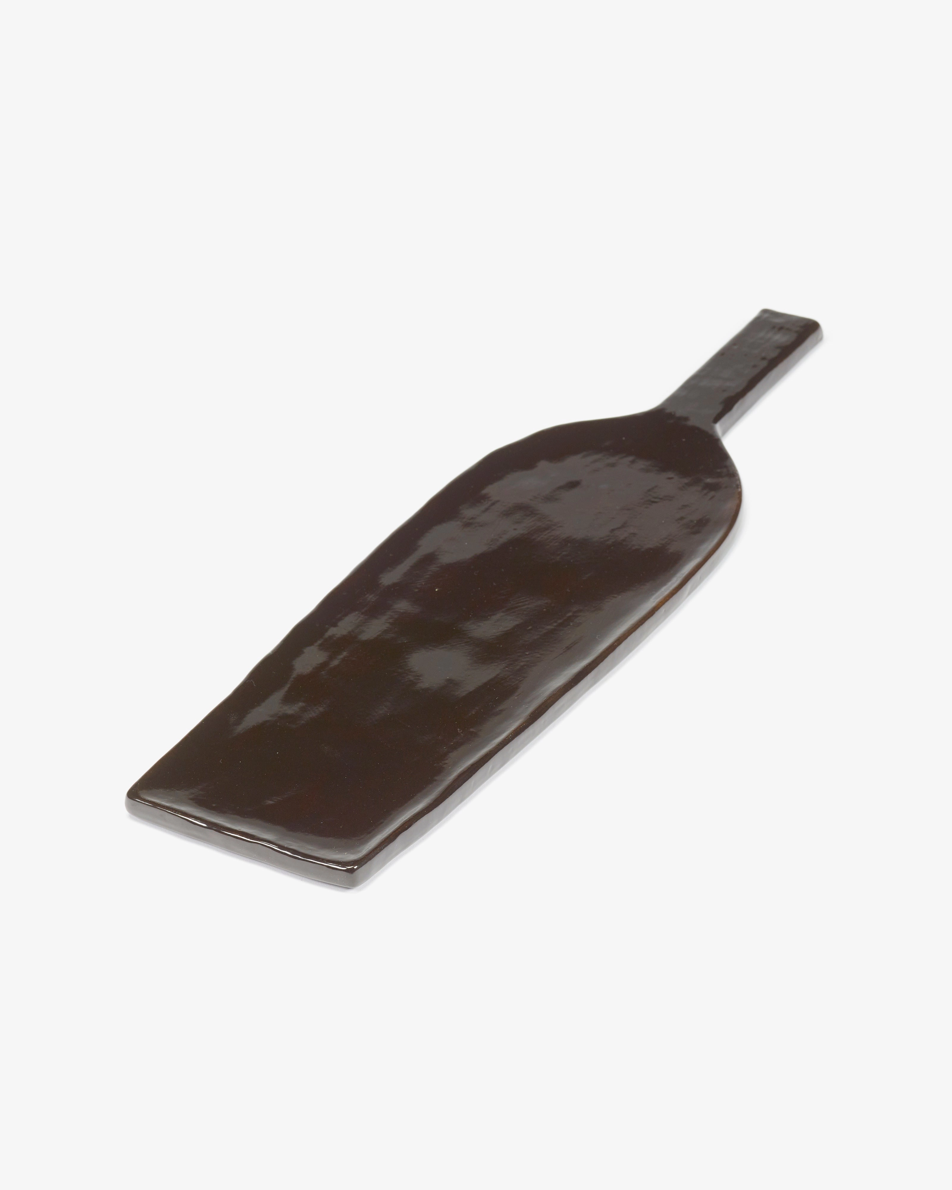 Serving plate rectangular ebony La Mre