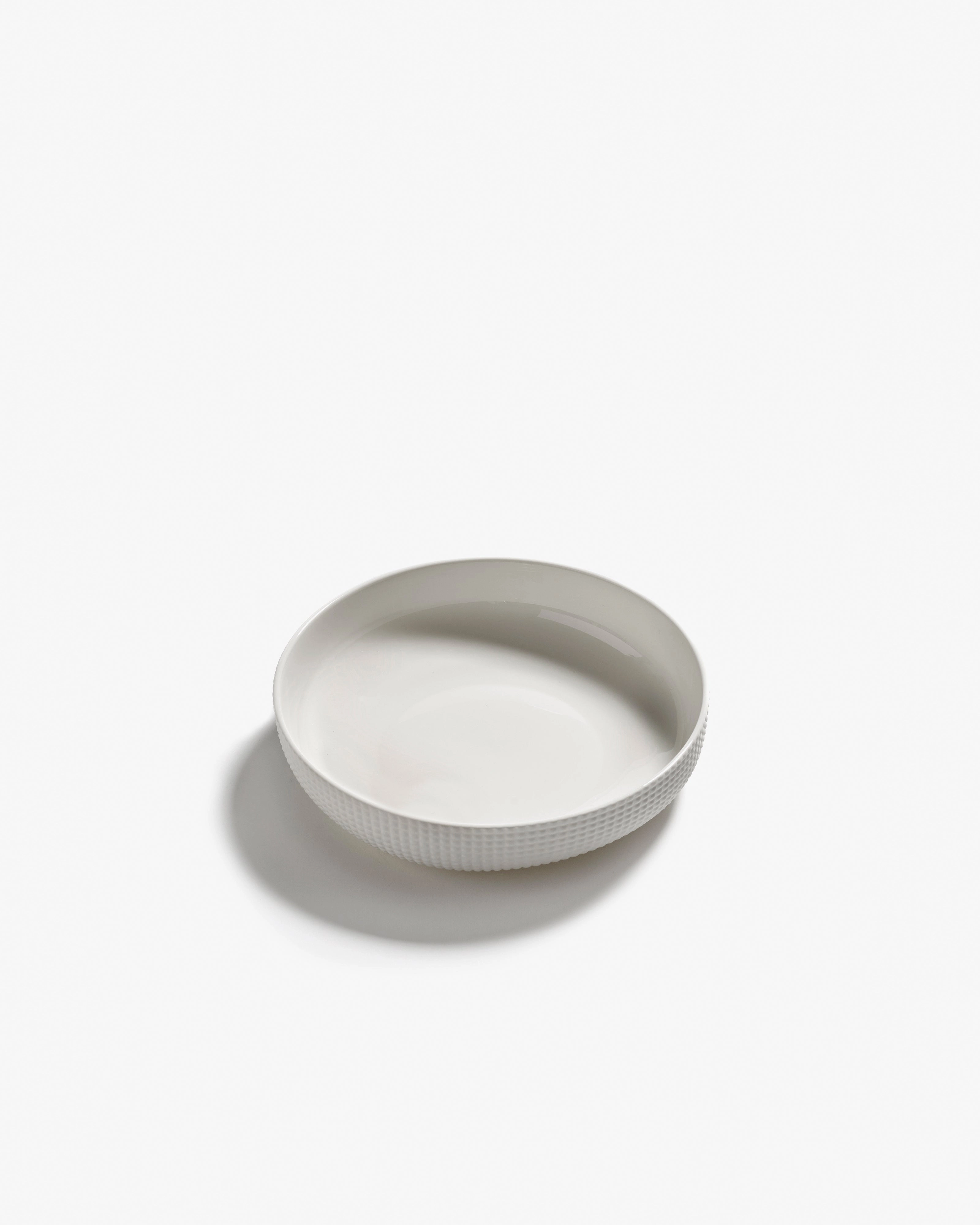 Serving plate round S white Nido
