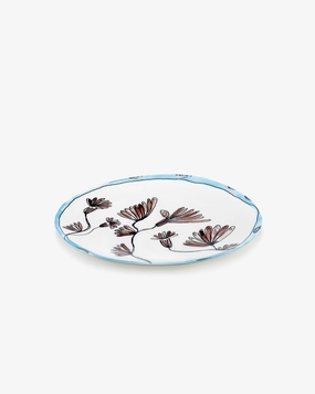 Serving plate S Camelia aubergine Midnight Flowers Dinnerware tableware outlet