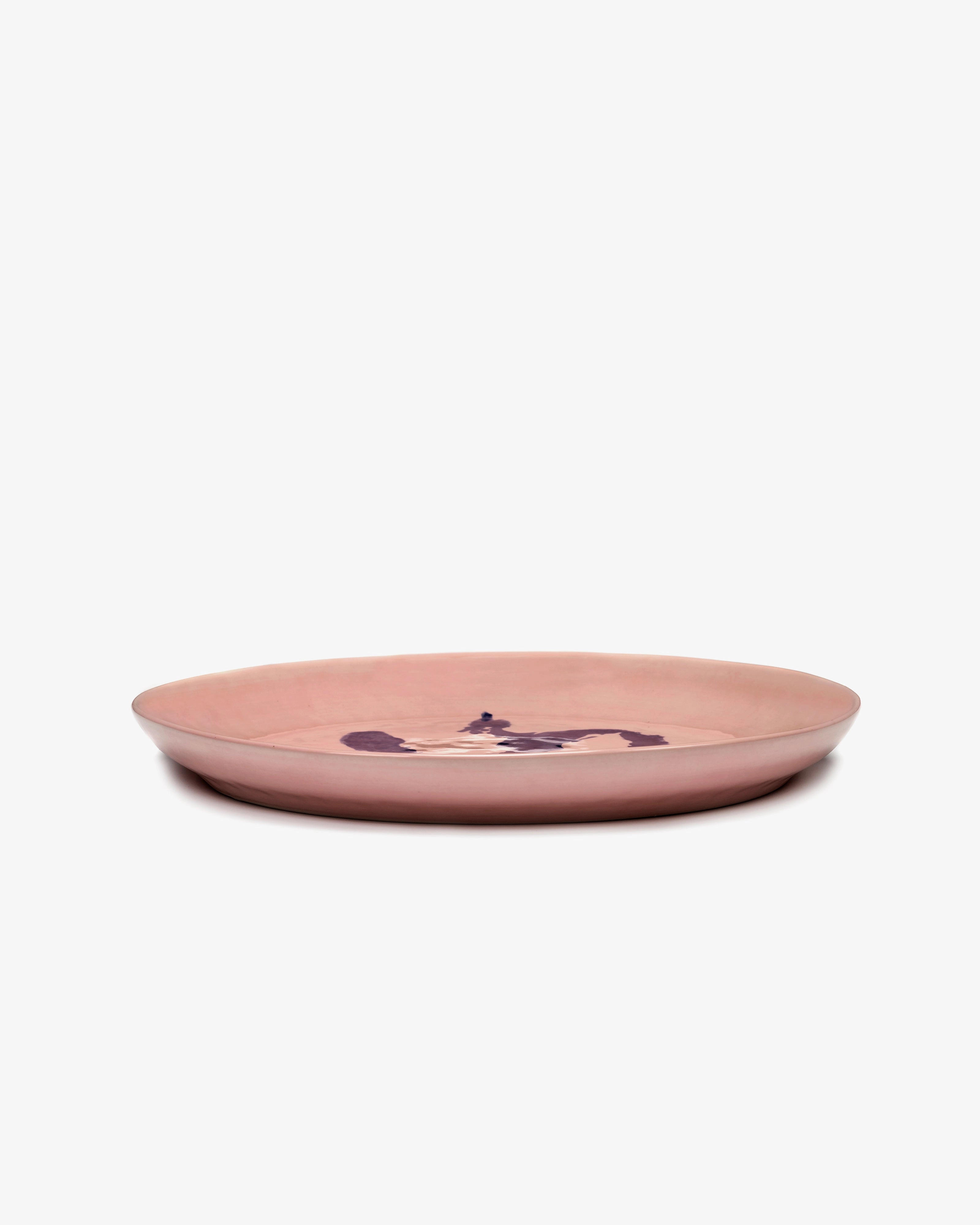 Serving plate S pink - blue pepper Feast