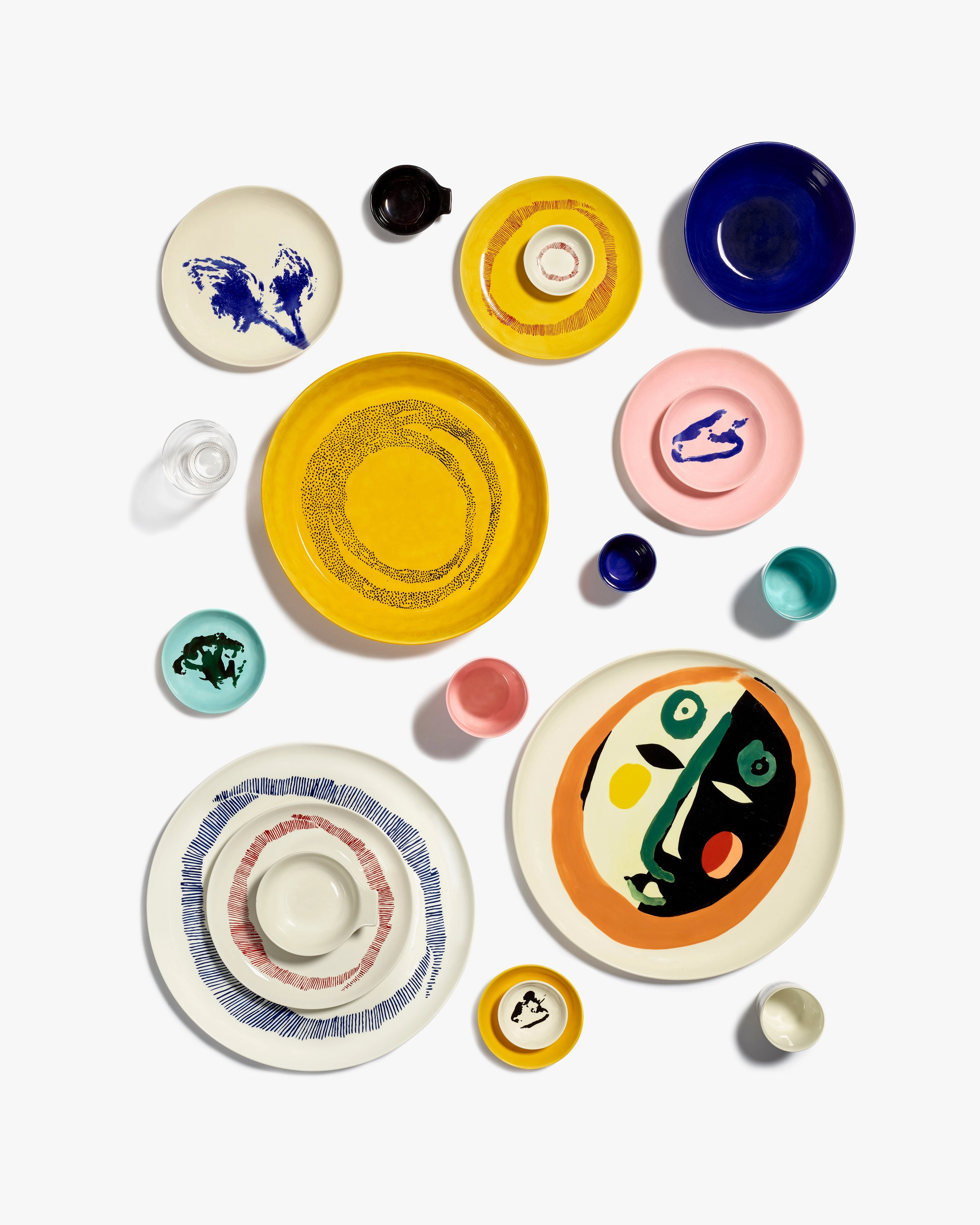 Serving plate with face 1 Feast