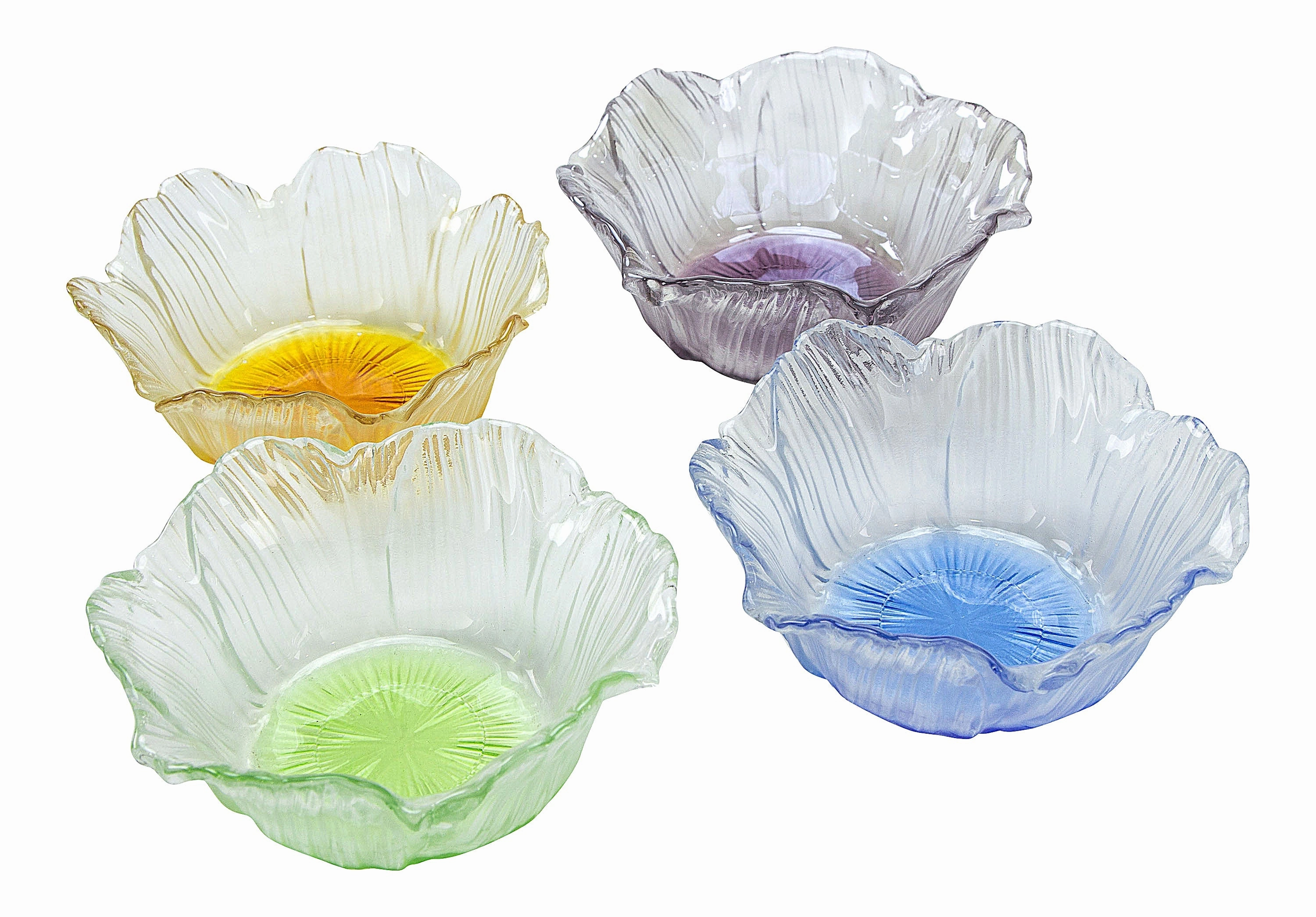 Set 4 Dessert Bowls Assorted Colors Center Serveware discount kitchenware