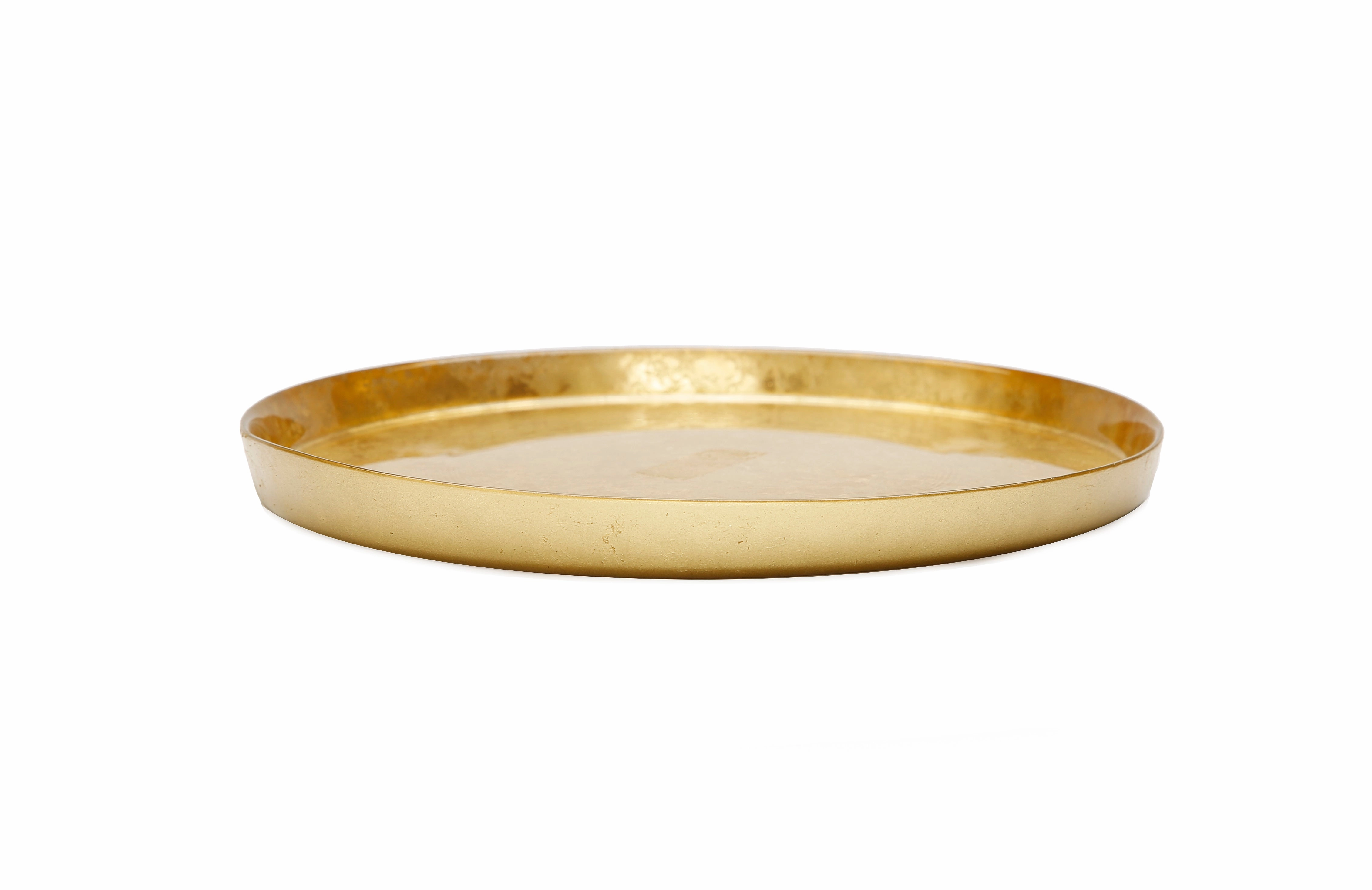 Set of 4 Gold Glitter Salad Plates with Raised Rim Serveware discount kitchenware