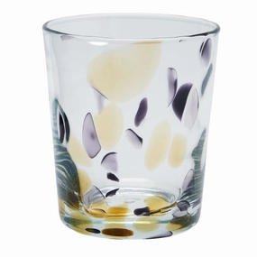 Seth Yelllow Mixed Dots Collection Tumbler Glasses Set/6 Drinkware best price