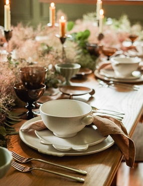 Shapeshifter Stoneware Dinnerware by Sarah Sherman Samuel Dinnerware tableware promo