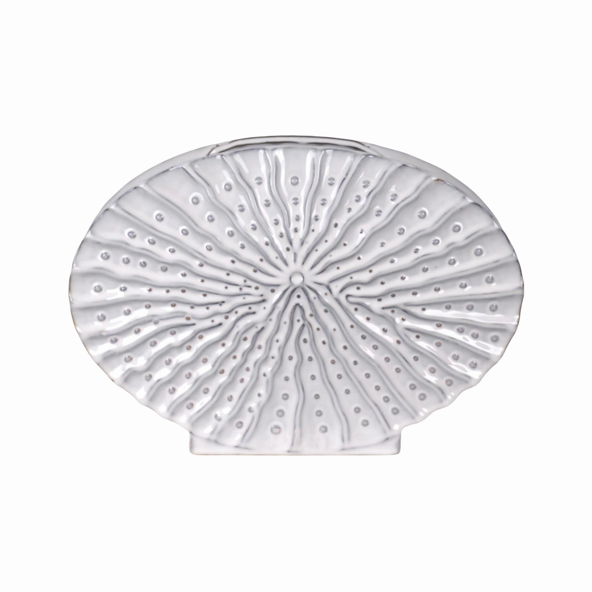 Shelley Taupe Embossed Disc Vase Oval Cheap Vases for home