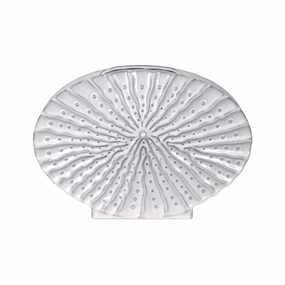 Shelley Taupe Embossed Disc Vase Oval Cheap Vases for home