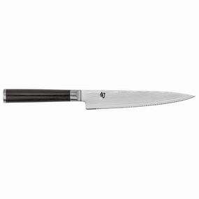 Shun Classic 6.5-Inch Serrated Utility Knife Cutlery knife sets deals