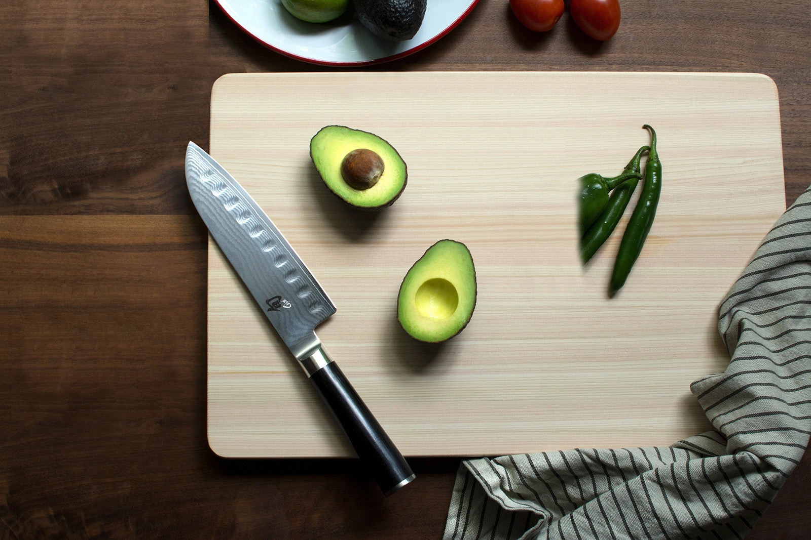 Shun Classic 7-Inch Hollow Edge Santoku Knife