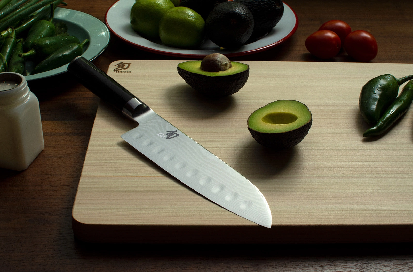 Shun Classic 7-Inch Hollow Edge Santoku Knife