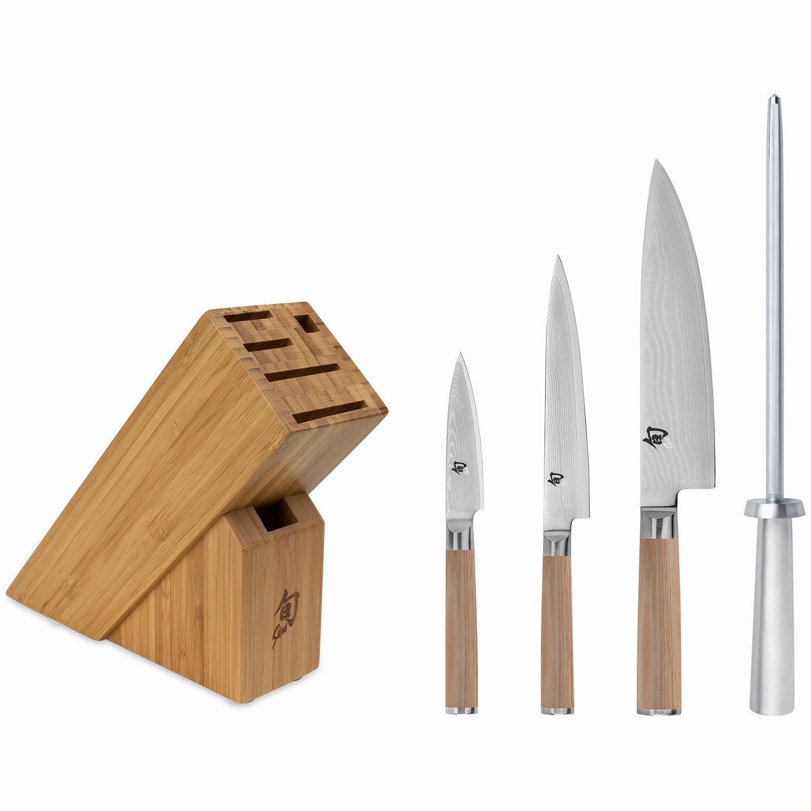 Shun Classic Blonde 5 Piece Starter Knife Block Set