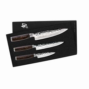 Shun Premier 3 Piece Chef's Knife Starter Set Cutlery knife sets deals