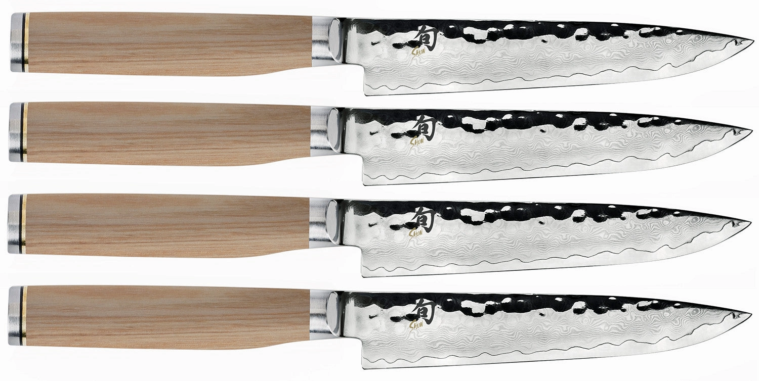 Shun Premier Blonde 4 Piece Steak Knife Set Cutlery knife sets deals