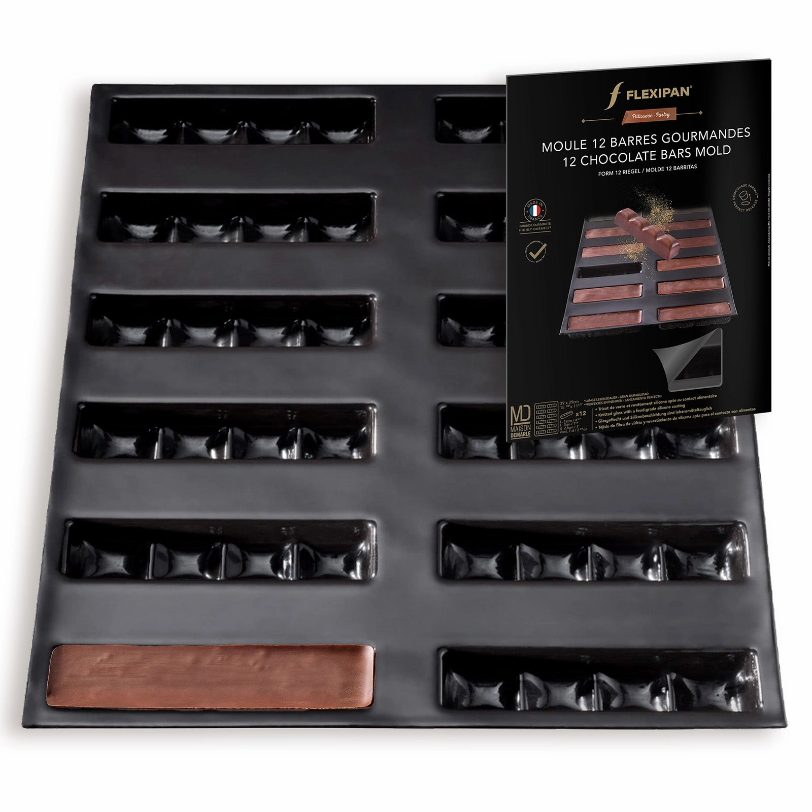 Silpat Flexipan 12 Chocolate Granola Bars Premium Silicone Baking Pan Bakeware online promo
