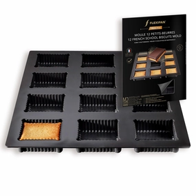 Silpat Flexipan 12 French School Butter Cookies Premium Silicone Baking Pan Bakeware online promo