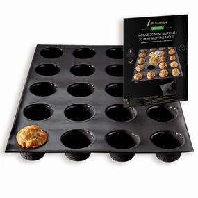 Silpat Flexipan 20 Mini Muffins Premium Silicone Baking Pan Bakeware online promo