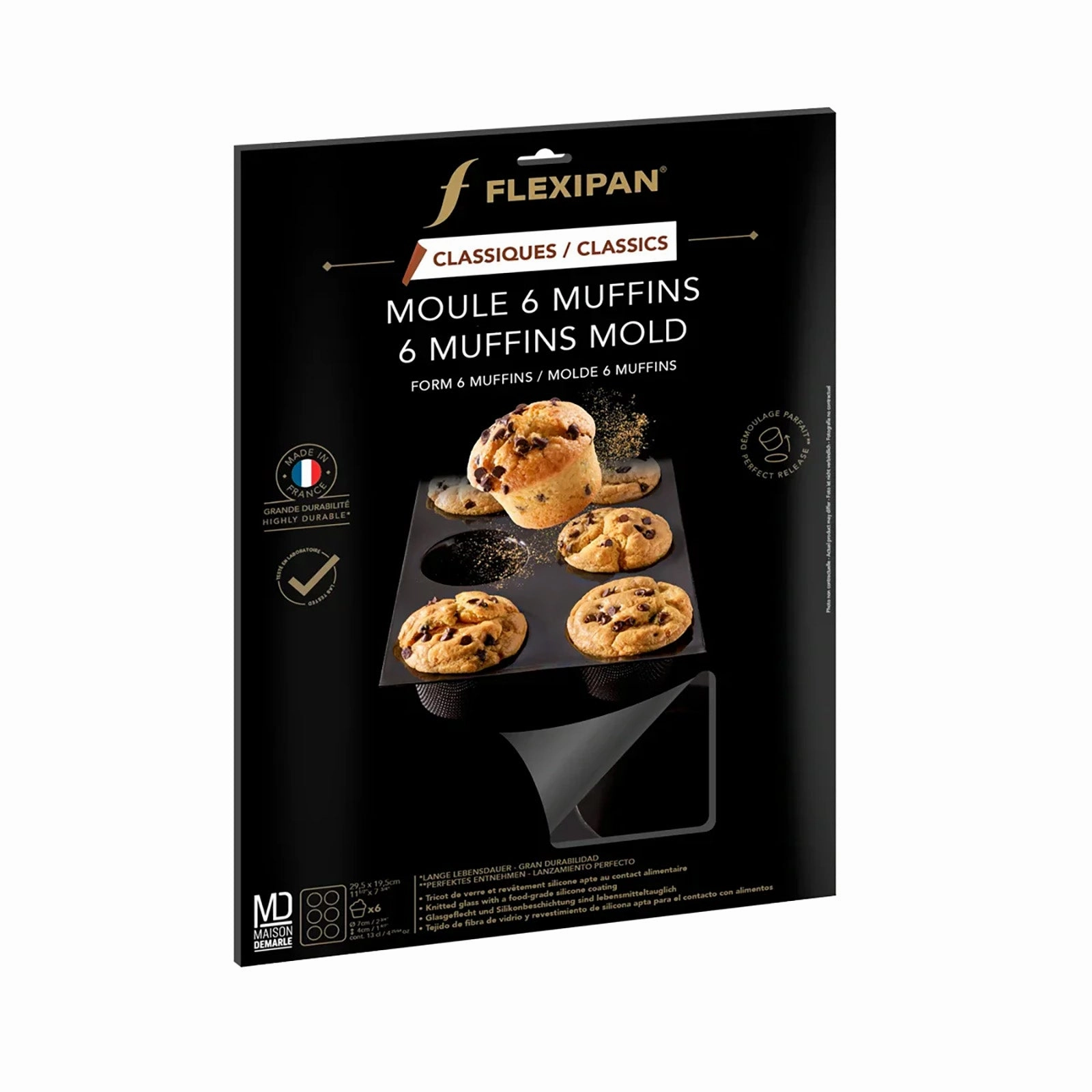 Silpat Flexipan 6 Muffin Mold, Silicone