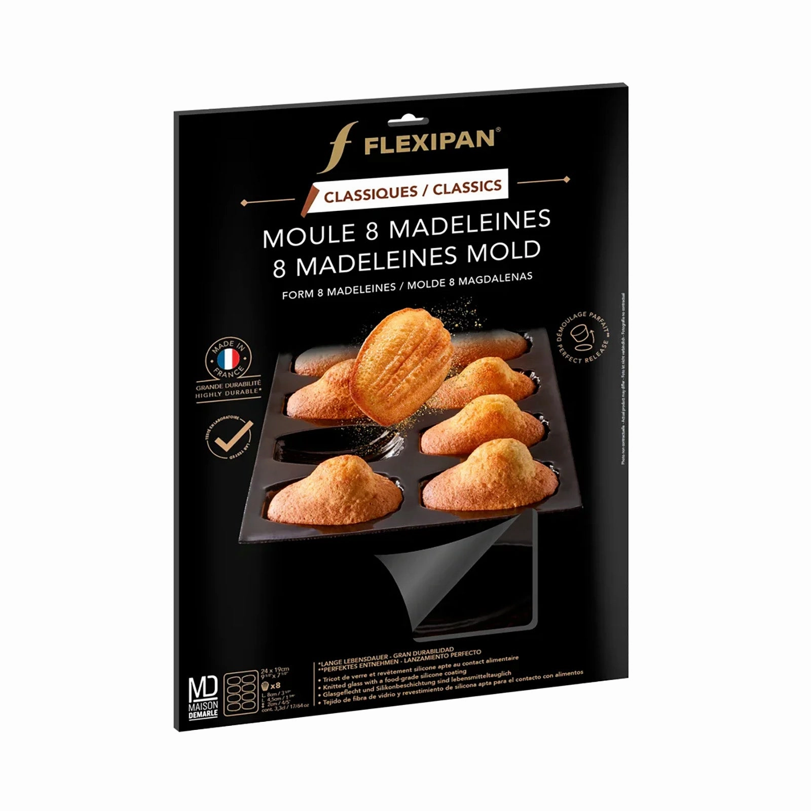 Silpat Flexipan 8 Madeleines Mold, Silicone