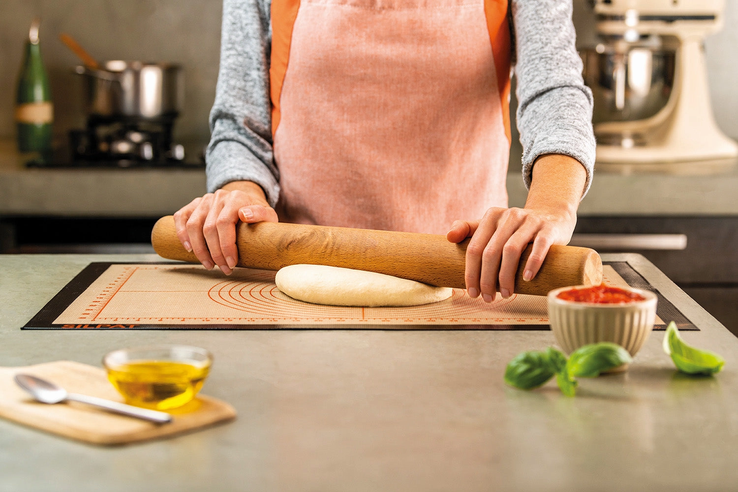 Silpat Perfect Pastry Non-Stick Silicone Countertop Workstation Mat, 15-1/8" x 23"