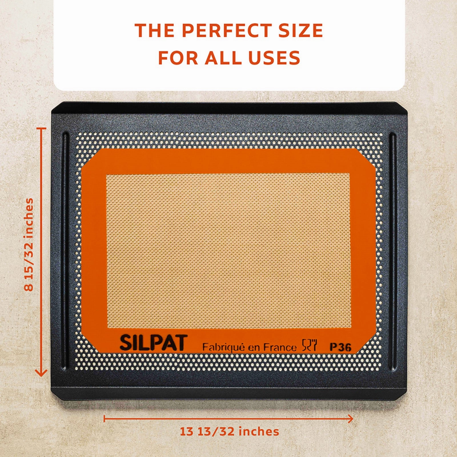 Silpat Premium Non-Stick Silicone Jelly Roll Baking Mat, 8-1/2 x 13-1/2