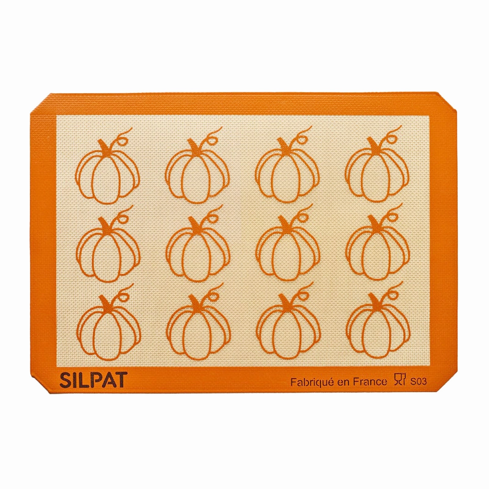 Silpat Premium Pumpkin Non-Stick Half Sheet Size Silicone Baking Mat, 11-5/8 x 16-1/2 Bakeware online promo