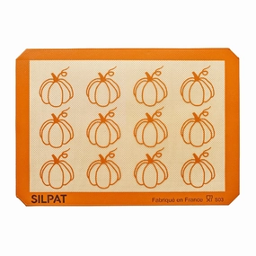 Silpat Premium Pumpkin Non-Stick Half Sheet Size Silicone Baking Mat, 11-5/8 x 16-1/2 Bakeware online promo