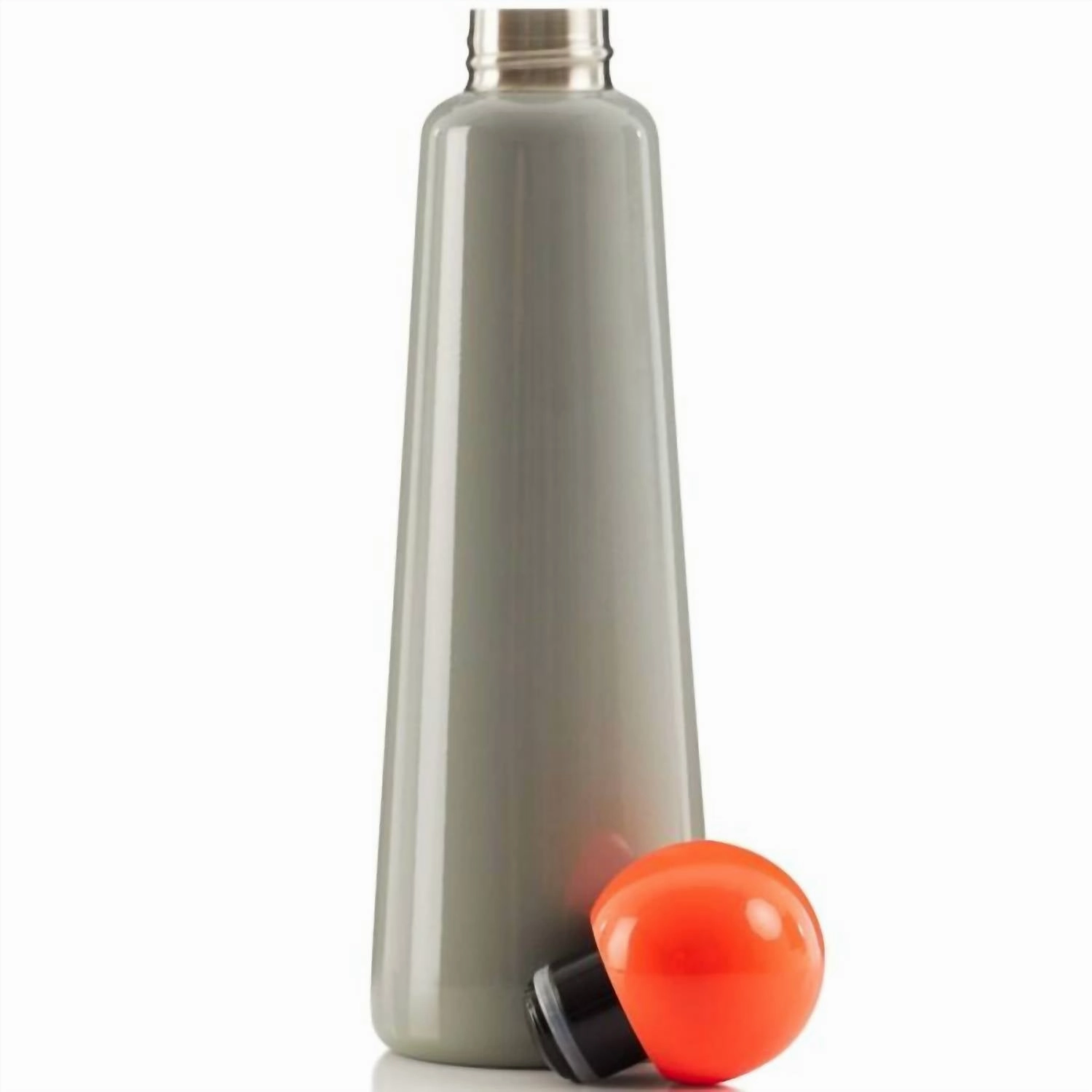 Skittle Jumbo Water Bottle In Light Grey/coral