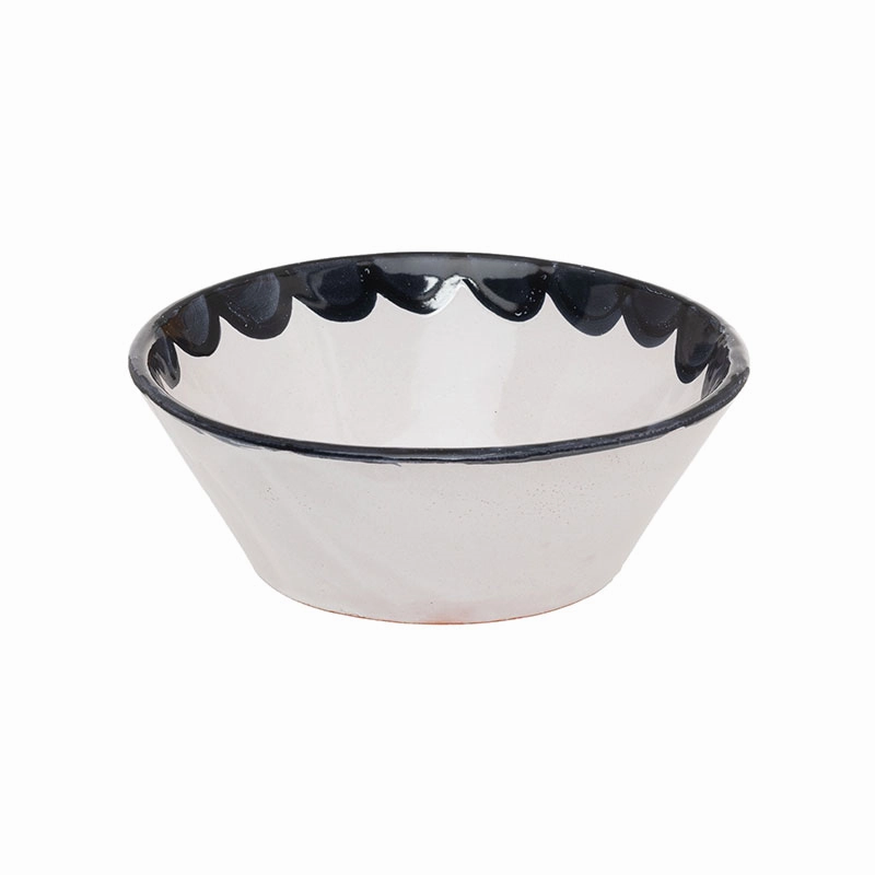 Sobremesa Scallop Set of 2 Bowls D16cm, Ink Serving Bowls Entertaining Set