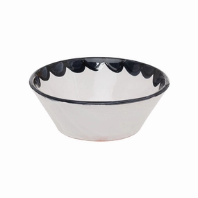 Sobremesa Scallop Set of 2 Bowls D16cm, Ink Serving Bowls Entertaining Set