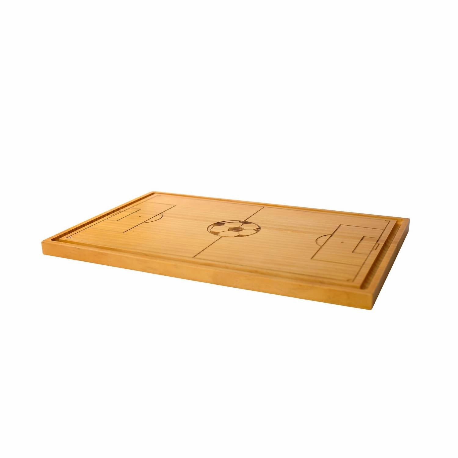 Soccer Field Wood Board - 18" X 12" In Brown