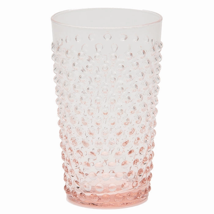 Sofia Pink Hand Blown Glass Highball Glasses Set/6 Drinkware best price