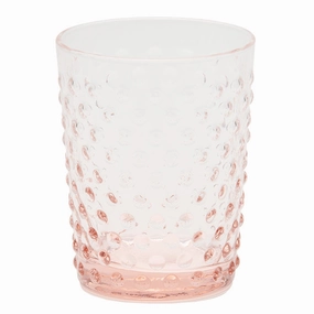 Sofia Pink Hand Blown Glass Juice Glasses Set/6 Drinkware best price