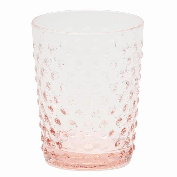 Sofia Pink Hand Blown Glass Juice Glasses Set/6 Drinkware best price