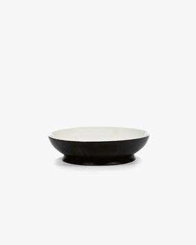 Soup bowl black/off-white Ra Dinnerware tableware outlet