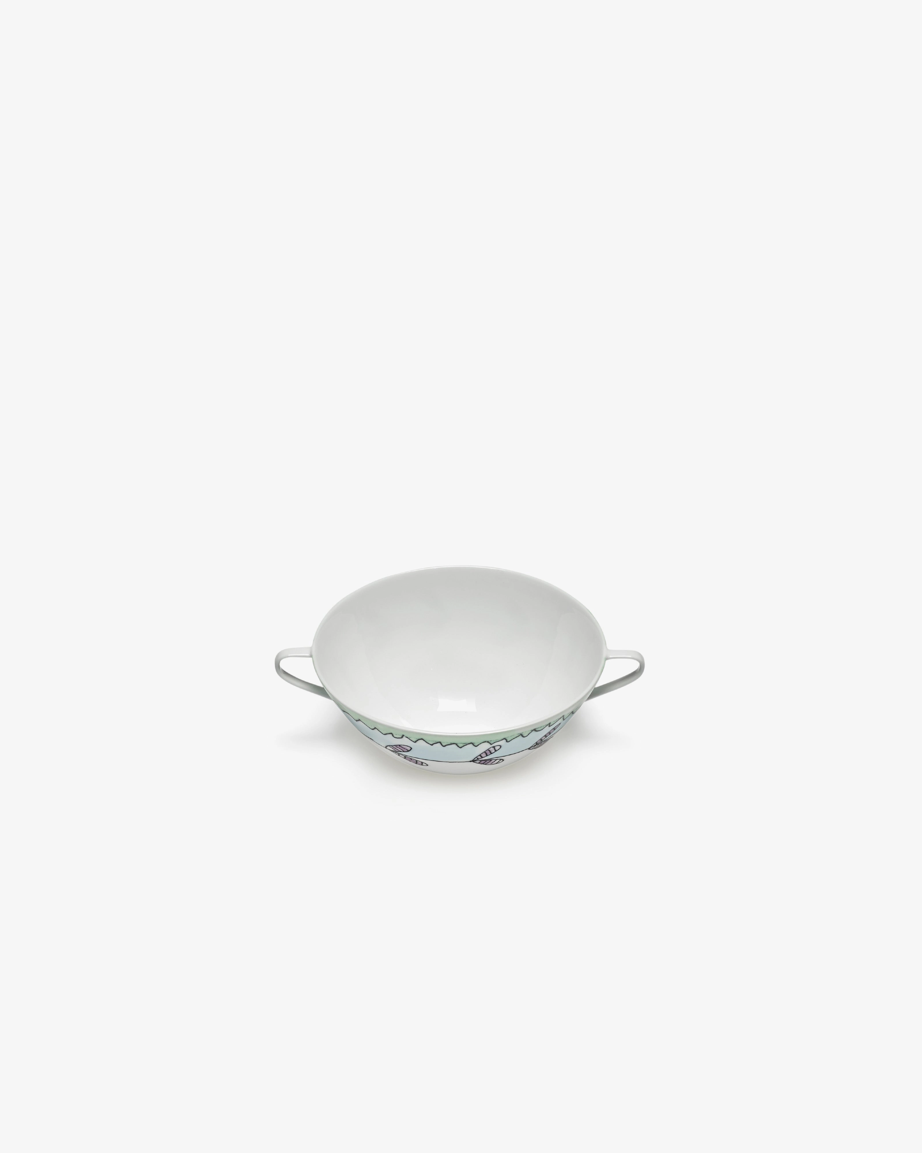 Soup bowl Blossom milk Midnight Flowers