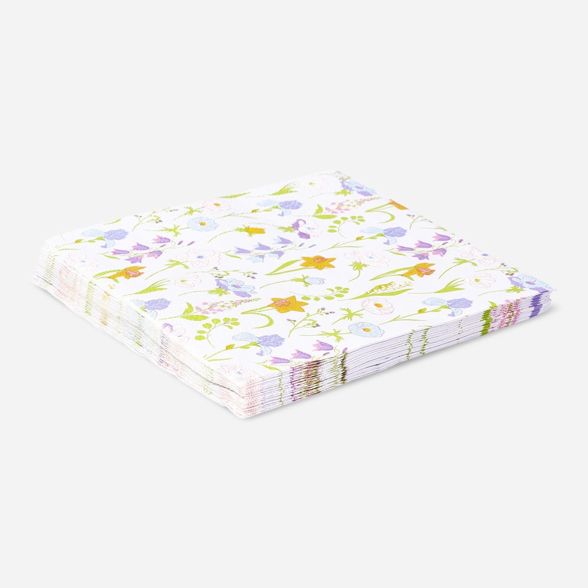 Spring themed floral napkins - 16 pcs