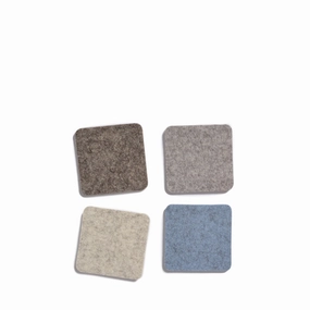Square Coasters in Cobblestone (Set of 4) Pantry & Bar essentials discount