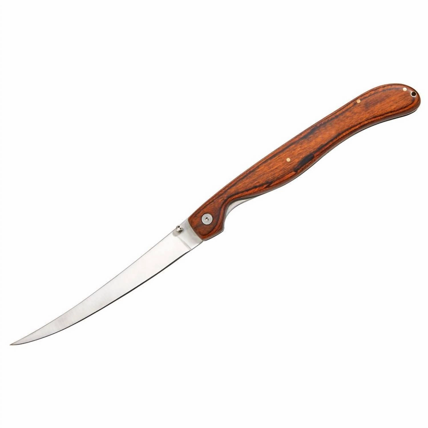 Stainless Steel Fillet Knife In Brown
