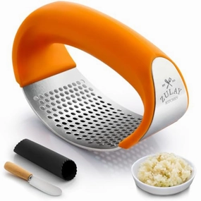 Stainless Steel Garlic Press Rocker Set With Comfortable Grip Cutlery outlet discounts